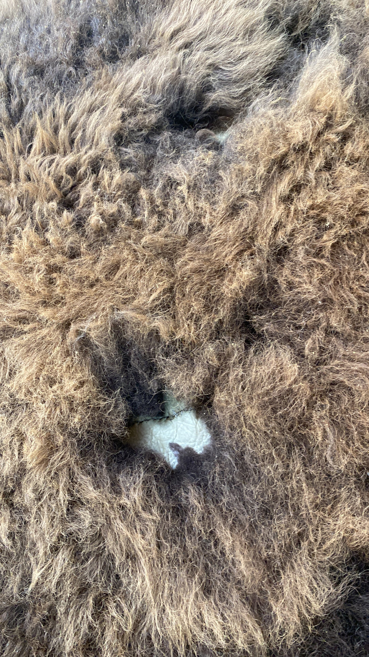 Bison Hair-On Hide Rug | Natural Shape – Second Grade | Extra-Large 8' x 7'
