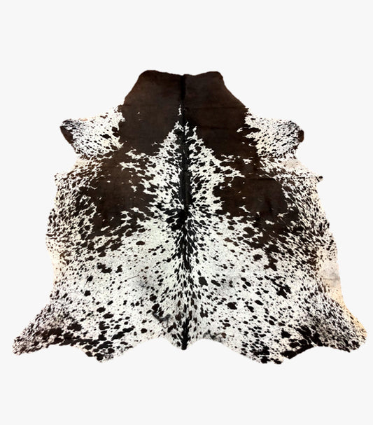 SALT & PEPPER COWHIDE RUG Designleathers