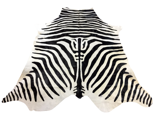 Cow HIde Rug ZEBRA Print COWHIDE RUG 42 SQFT
