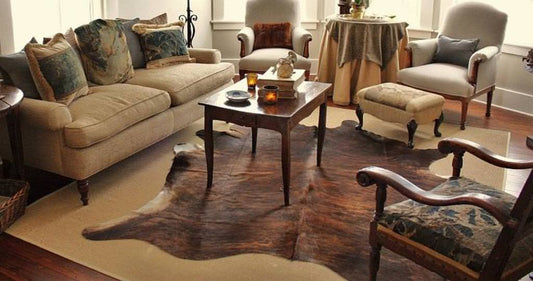 BRINDLE COWHIDE RUG - 42 sqft