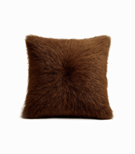 Bison Hair-On Hide Pillow Cover