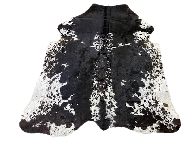 SALT & PEPPER COWHIDE RUG - 42 Sqft